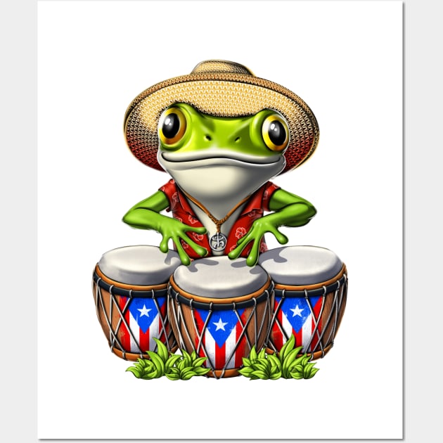 Coqui Puerto Rico Frog Wall Art by underheaven